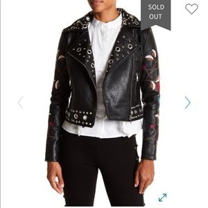 RARE Circle Rivet Moto Jacket🖤